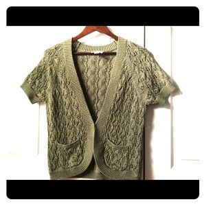 Loft Cardigan Olive Green, Cotton